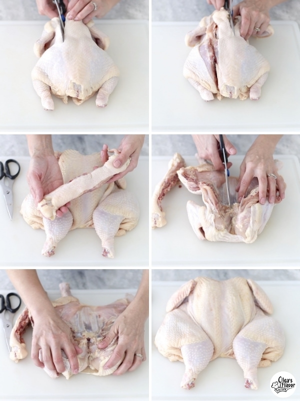 How to butterfly or spatchcock a whole chicken tutorial 