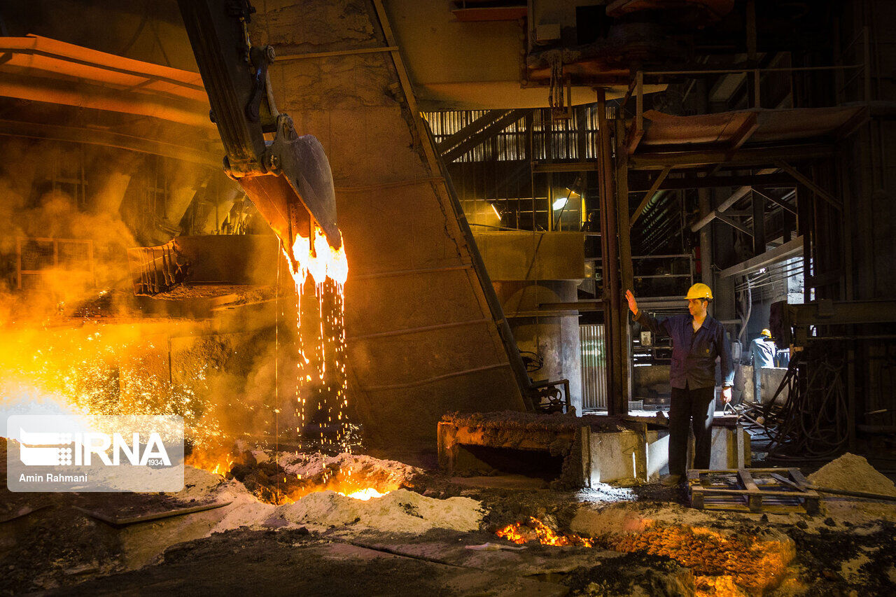 رشد 10 درصدی تولید فولاد ایران